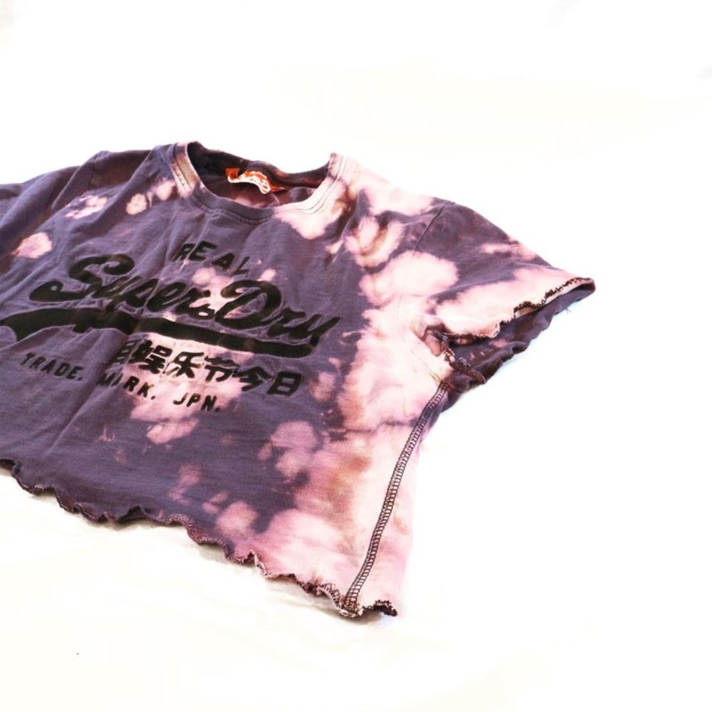 Superdry Purple Re-work Crop - Picture 3 of 7